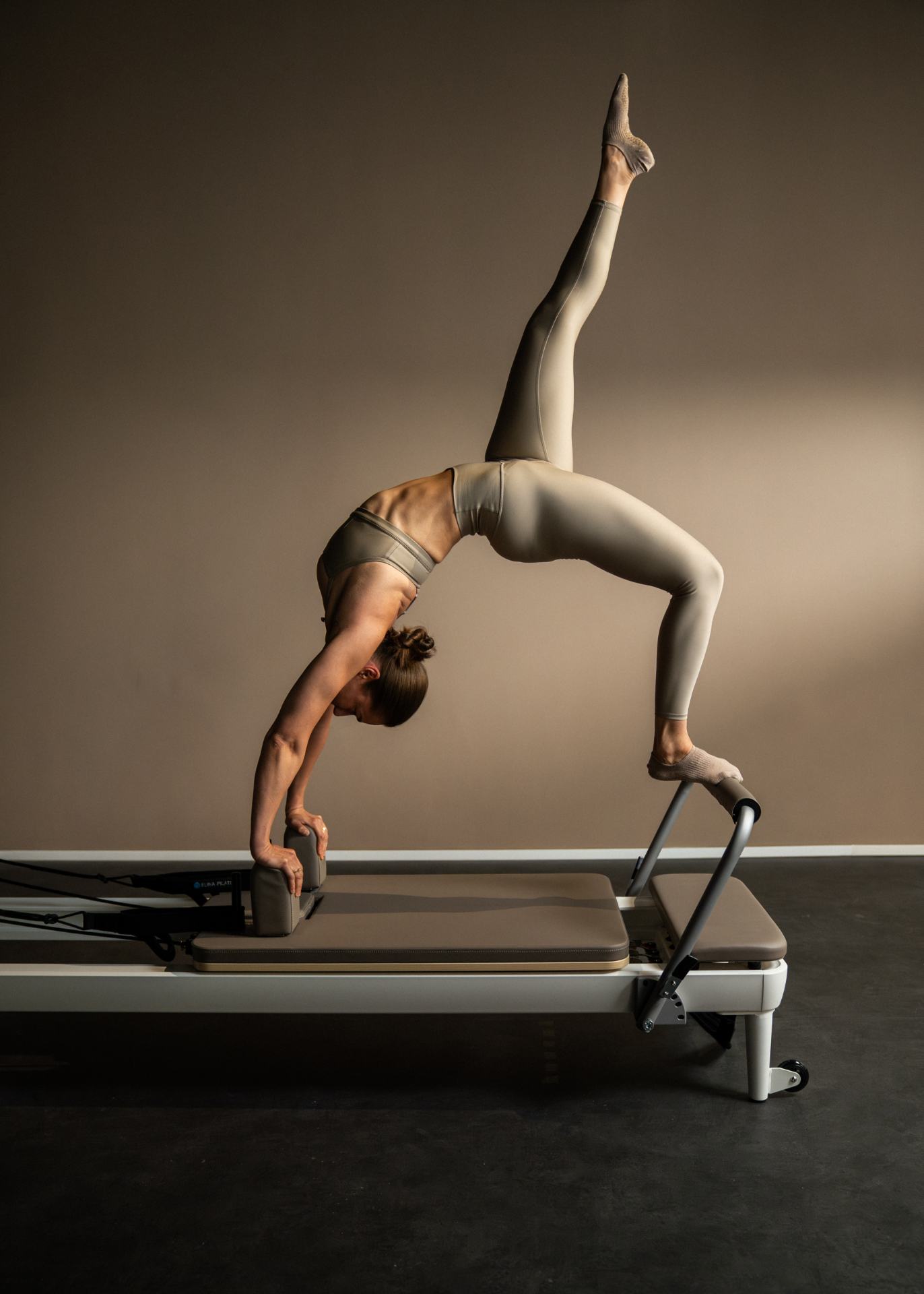 Hands and feet on a Reformer